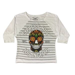Control Industry Cypress Hill Day of the Dead Raglan Tee, Women's Size XL -Multi
